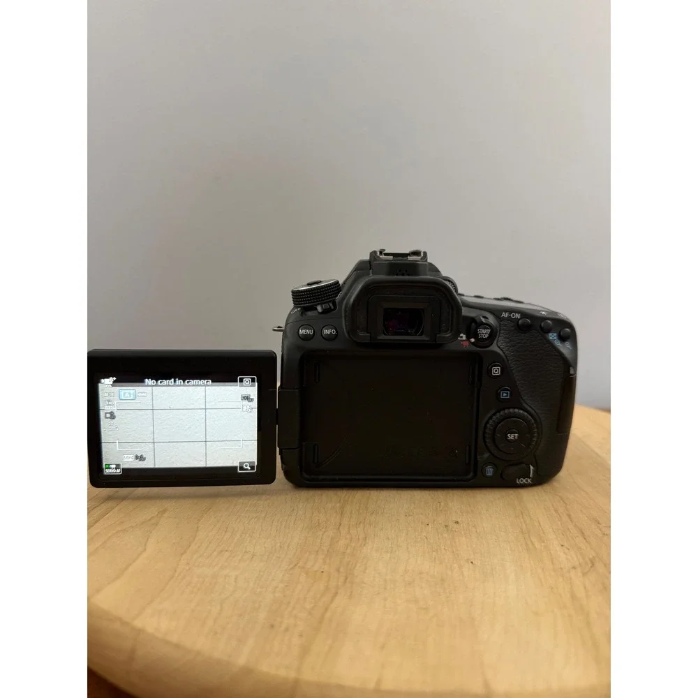 Canon EOS 80D 24.2MP DSLR Camera w/ EF 50mm f/1.8 STM Lens, Battery & Charger